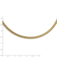 14K Yellow Gold Stretch Mesh Necklace