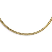 14K Yellow Gold Stretch Mesh Necklace