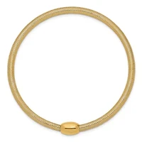 14K Yellow Gold Stretch Mesh Bracelet