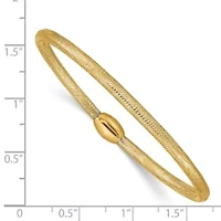 14K Yellow Gold Stretch Mesh Bracelet