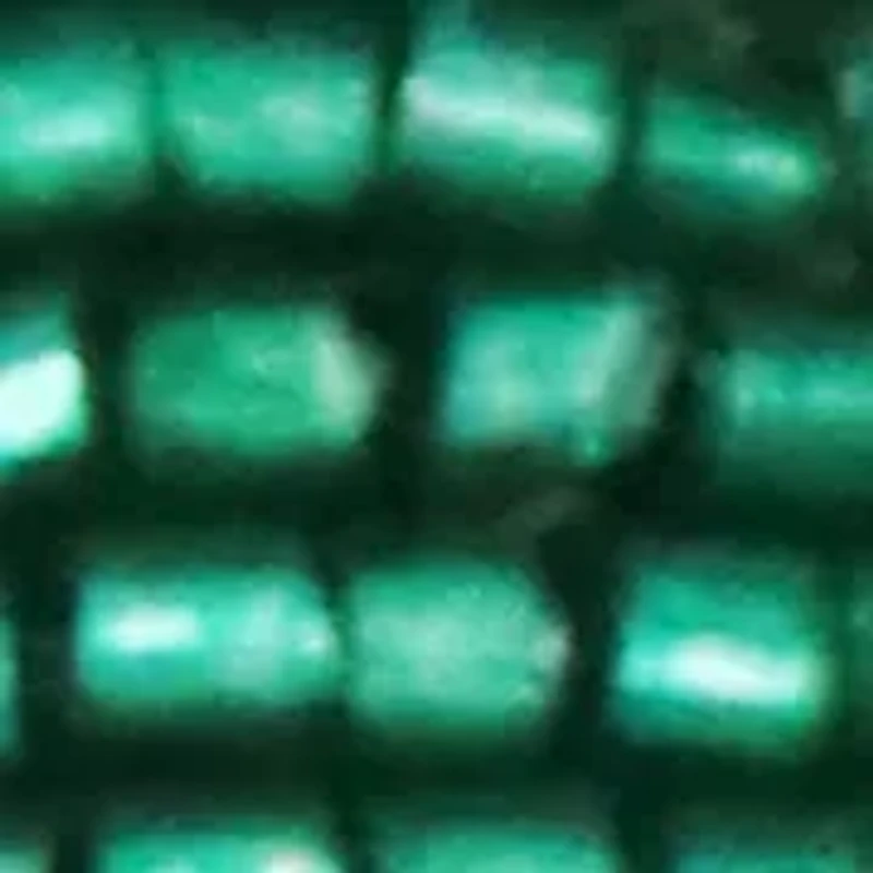 Gold Tone Emerald Green Beaded Teardrop Earrings