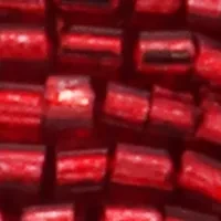 Red Beaded Teardrop Earrings