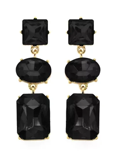 Crystal Linear Shapes Earrings