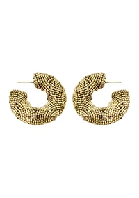 Beaded Hoop Earrings