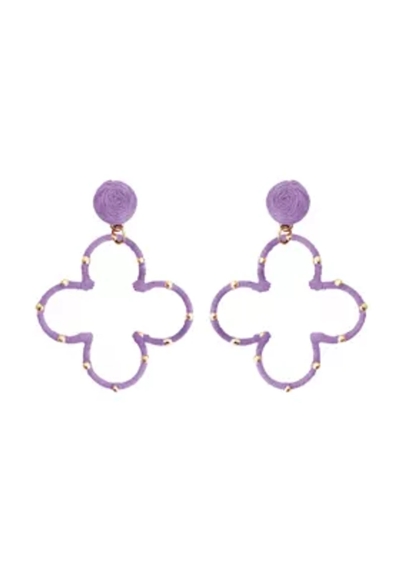 Open Clover Drop Earrings
