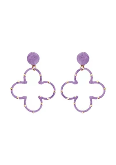 Open Clover Drop Earrings
