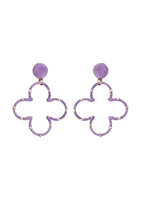 Open Clover Drop Earrings