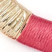 Thread Wrapped Hoop Earrings