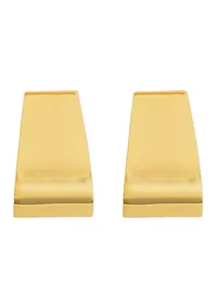 Smooth J Hoop Earrings