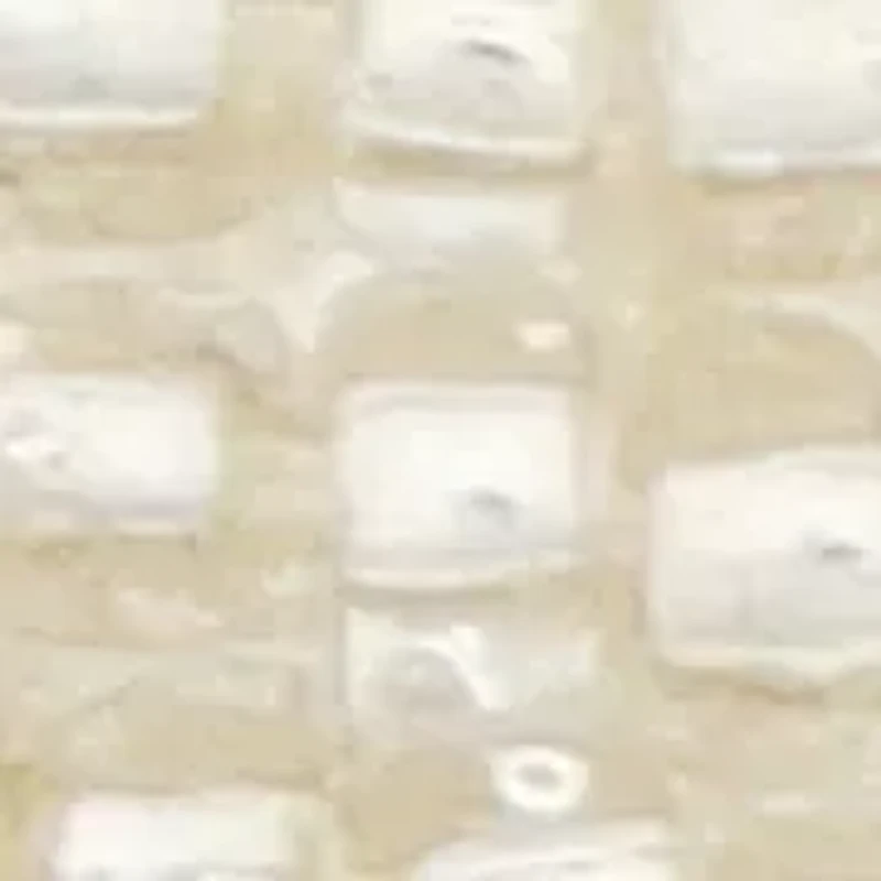 White Beaded Teardrop Earrings