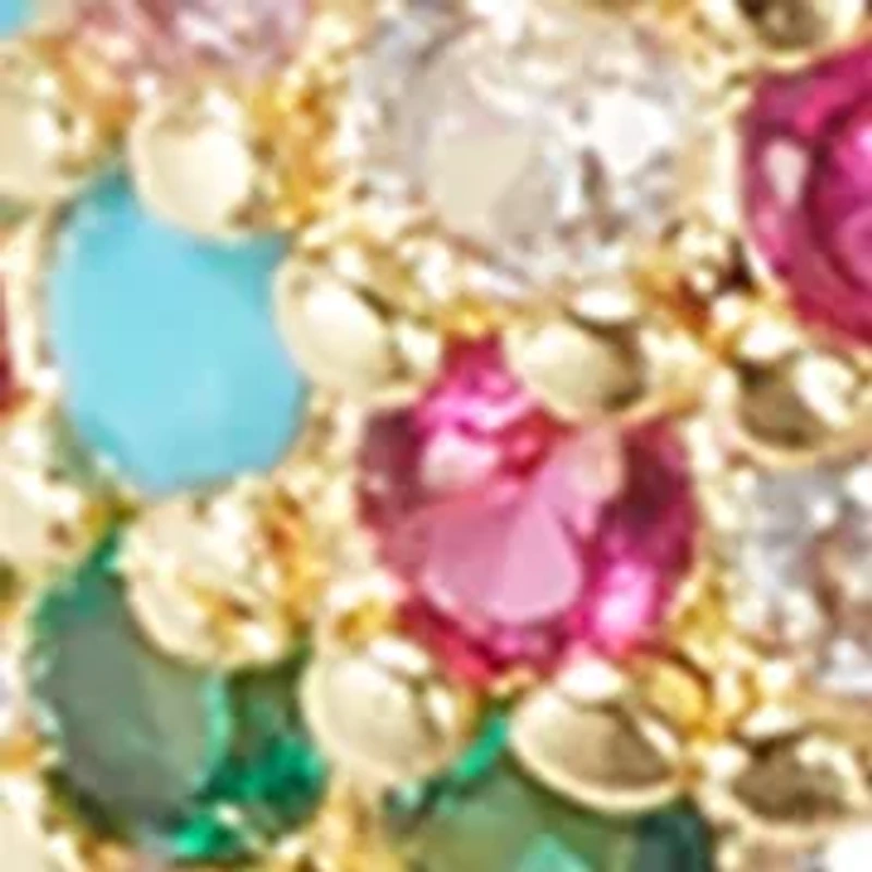 Multi-Crystal Teardrop Earrings