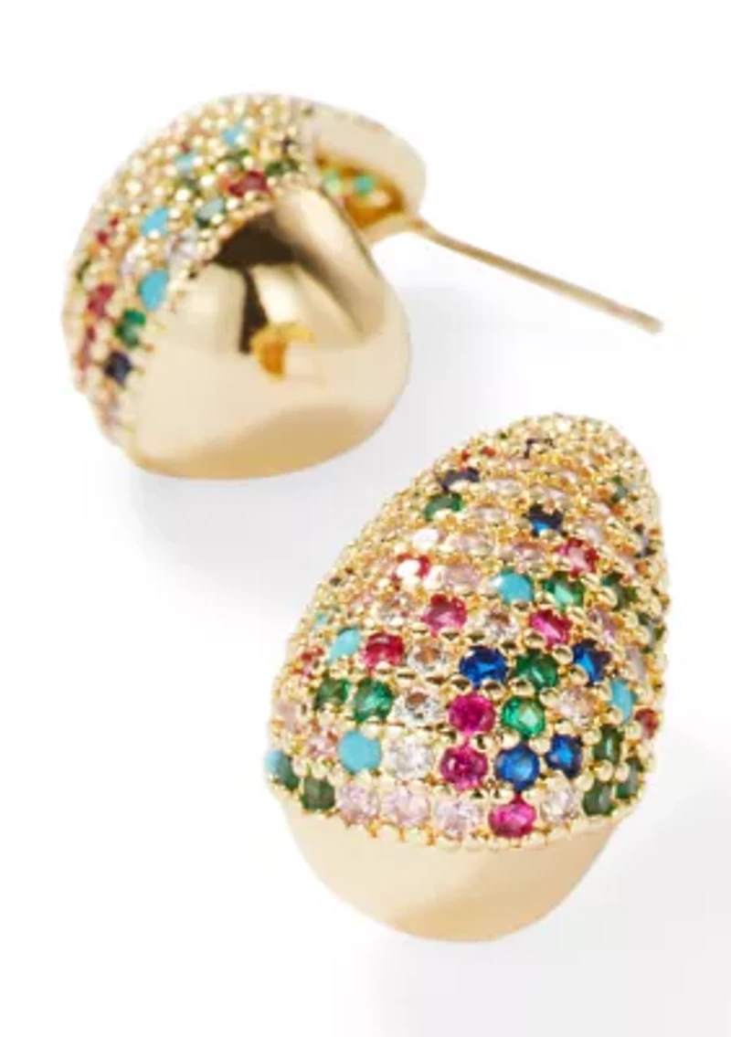 Multi-Crystal Teardrop Earrings
