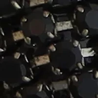 Jet Crystal Linear Ball Earrings