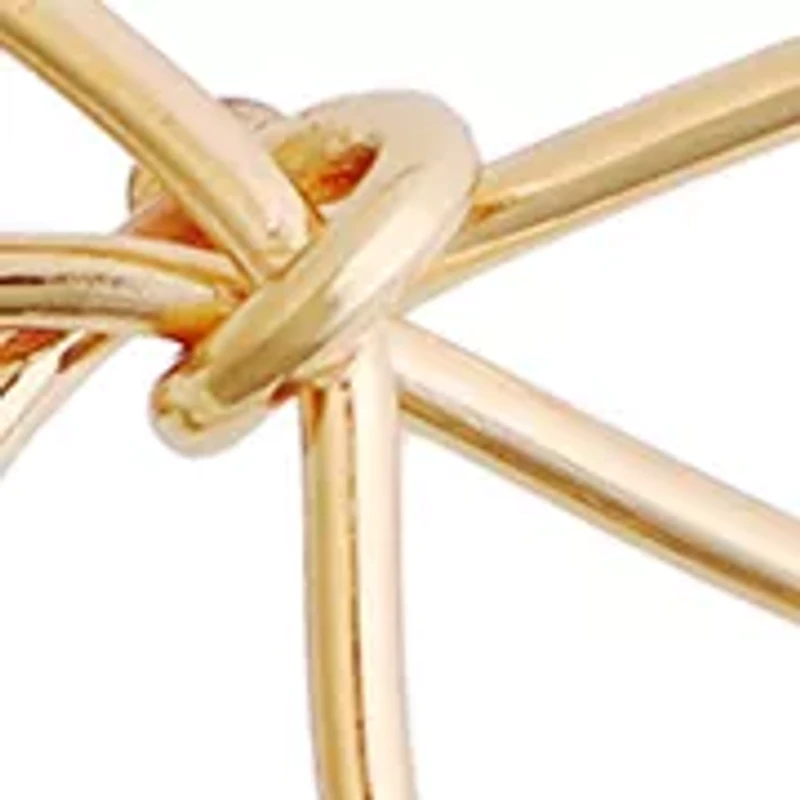 Wire Bow Post Earrings