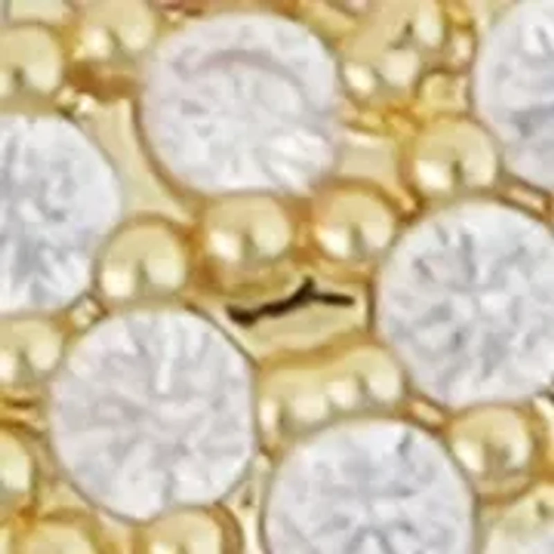 Pavé Bubble Heart Stud Earrings