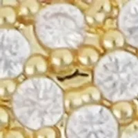  Pavé Bubble Heart Stud Earrings