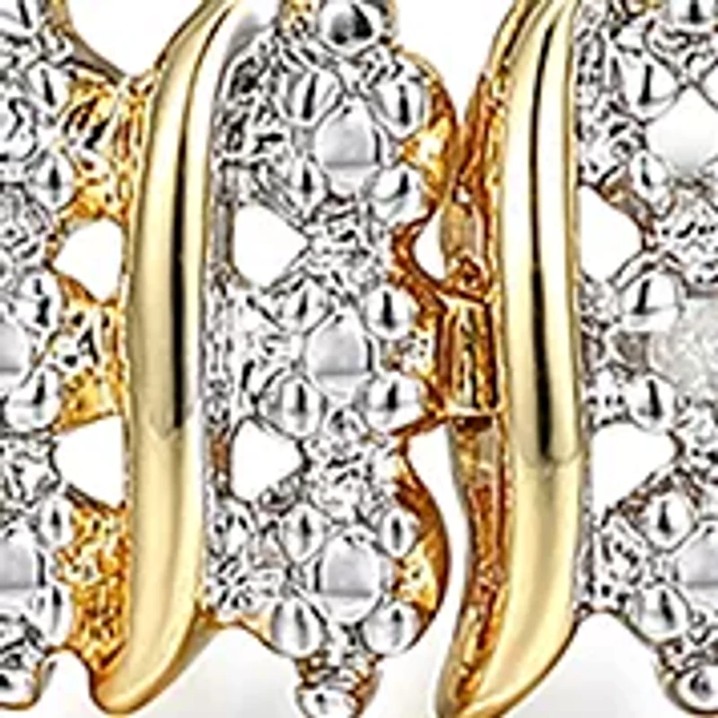 Diamond Accent Triple Row Bonze Tennis Bracelet, 7.25"