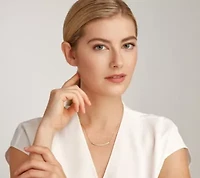 High Polished 18K Gold Over Sterling Silver Bar Necklace