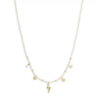 Signature Cat Charm Pearl Strand Necklace