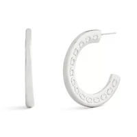 Signature C Large Hoop Earrings