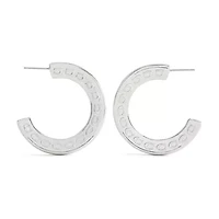 Signature C Large Hoop Earrings