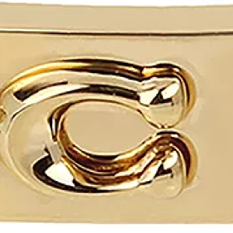 Signature C Hinged Bangle Bracelet