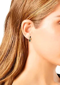 Tea Rose Gemstone Drop Earrings