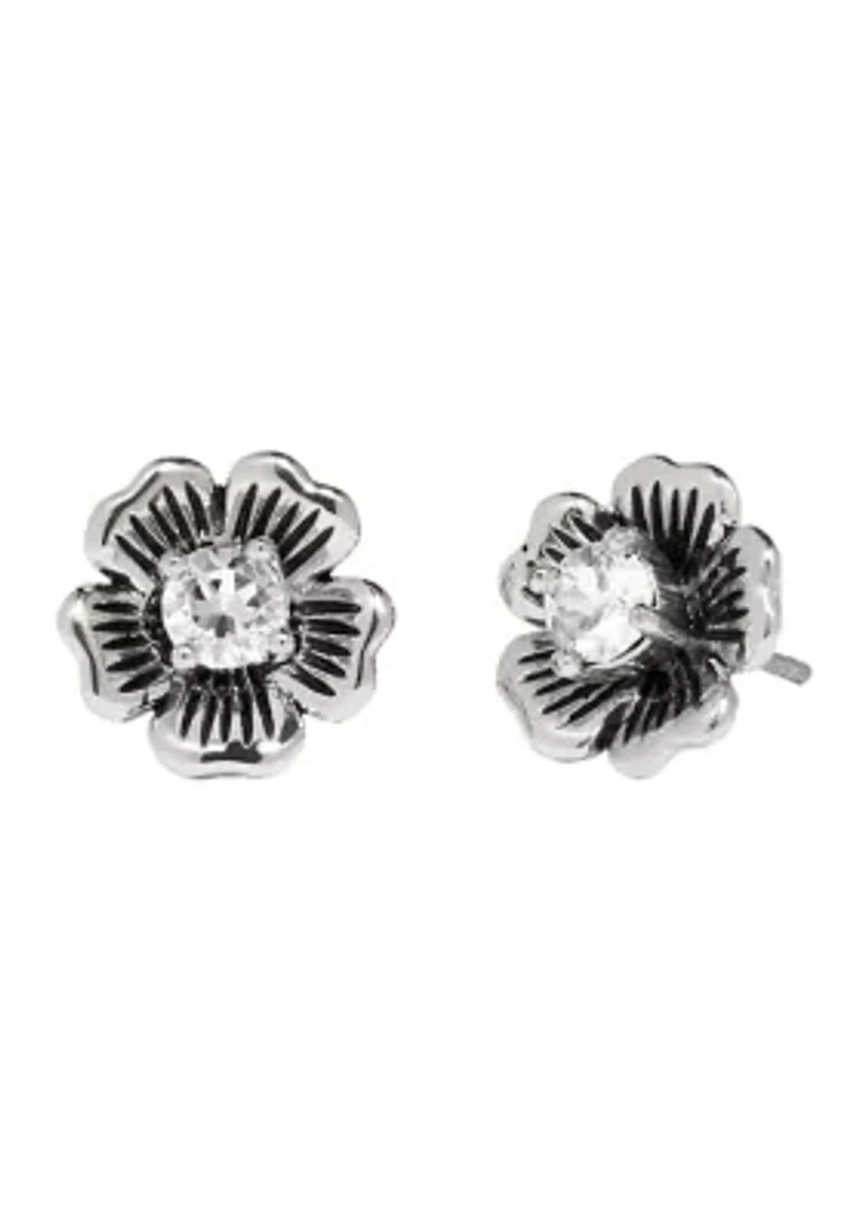 Mini Tea Rose Stud Earrings