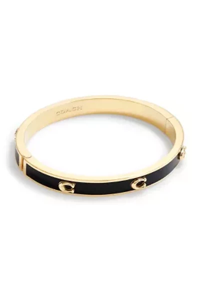 Signature C Enamel Bangle Bracelet