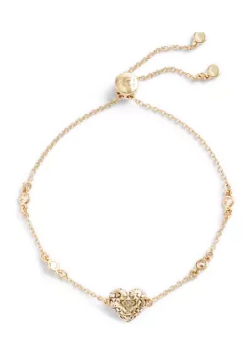 Signature Quilted Heart Slider Bracelet