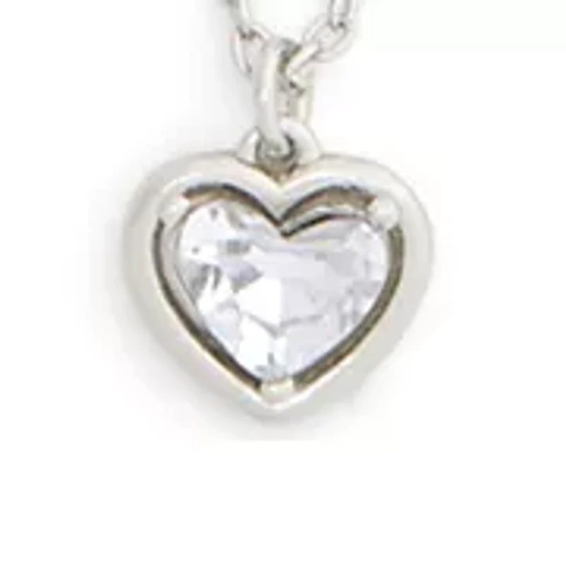 Halo Heart Pendant Necklace