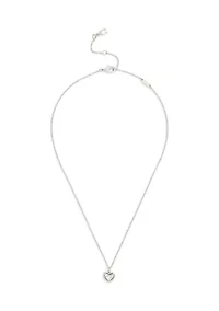 Halo Heart Pendant Necklace