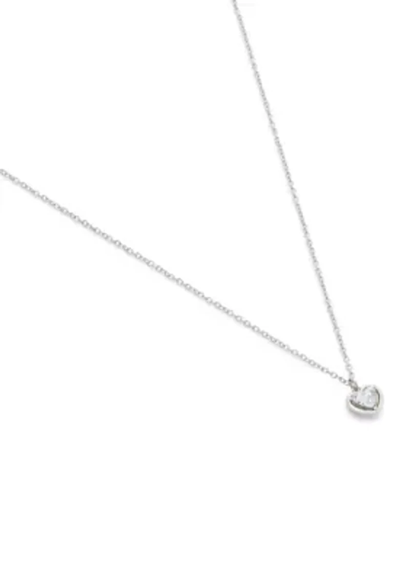 Halo Heart Pendant Necklace