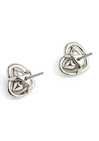 Halo Heart Stud Earrings