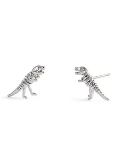 Signature Skeletal Rexy Stud Earrings