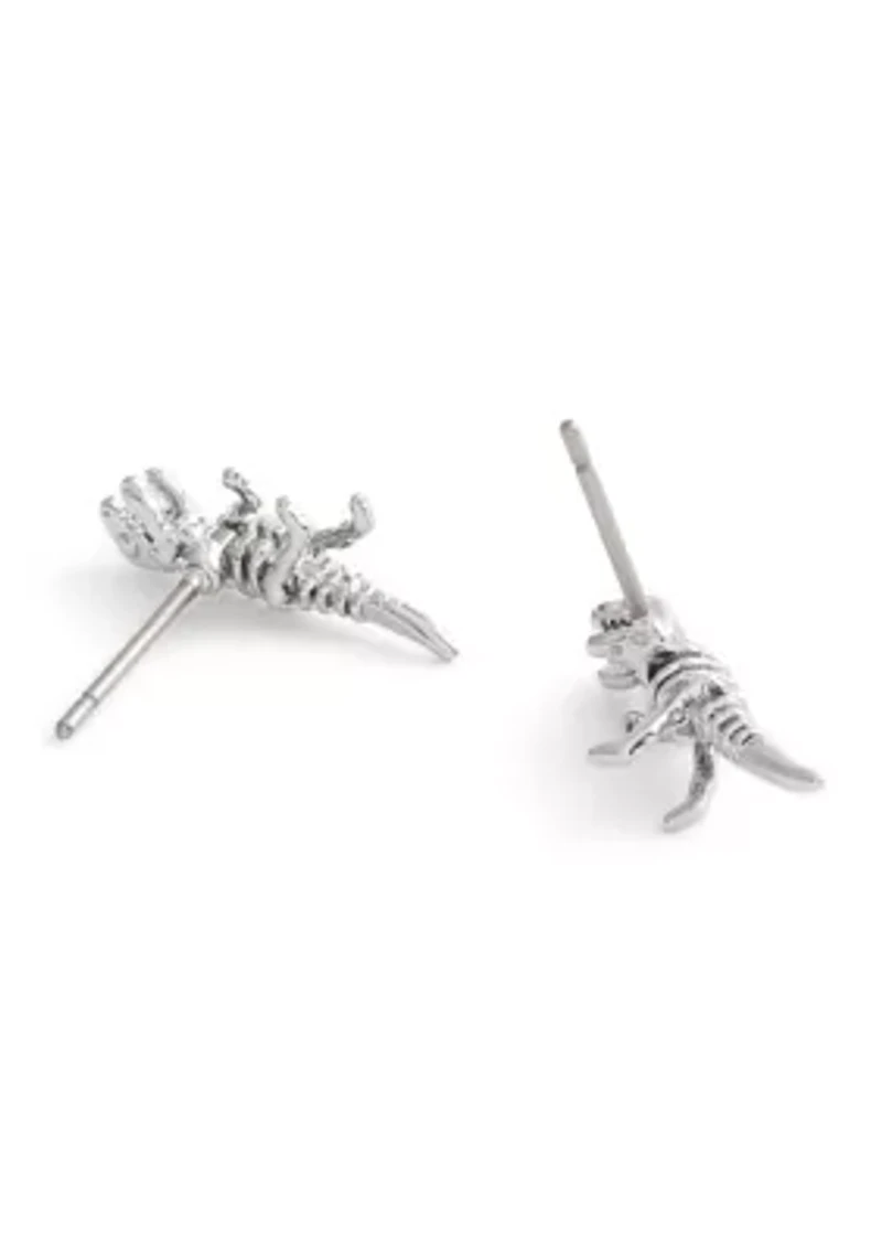 Signature Skeletal Rexy Stud Earrings