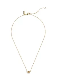 Signature C Pavé Turnlock Pendant Necklace
