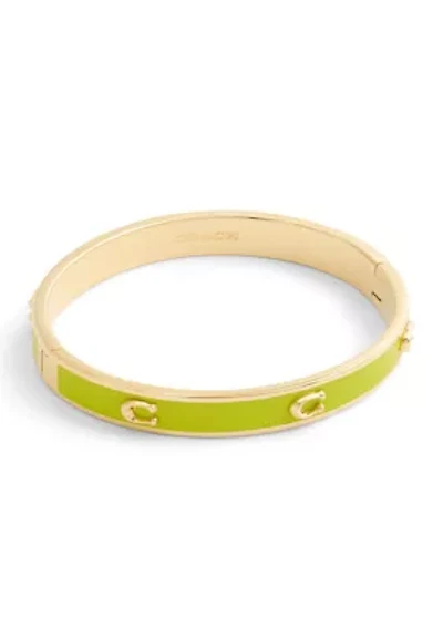 Signature C Enamel Bangle Bracelet