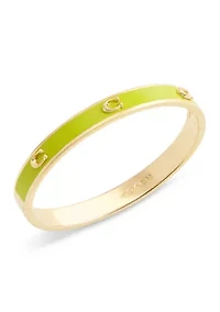 Signature C Enamel Bangle Bracelet