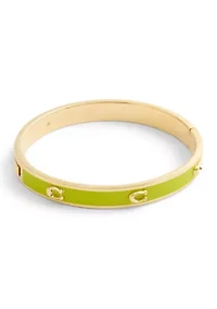 Signature C Enamel Bangle Bracelet