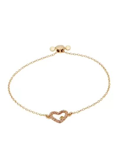 Signature Pavé Heart Slider Bracelet