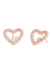 Signature Pavé Heart Stud Earrings