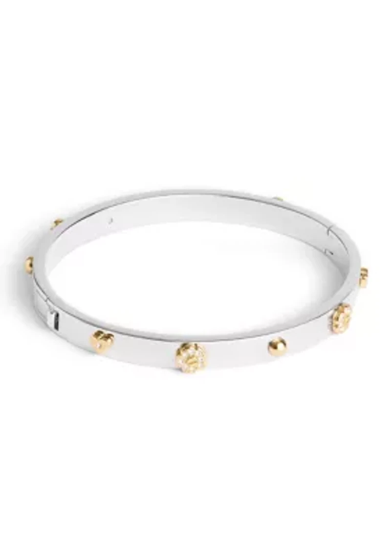 Signature Mixed Motif Bangle Bracelet
