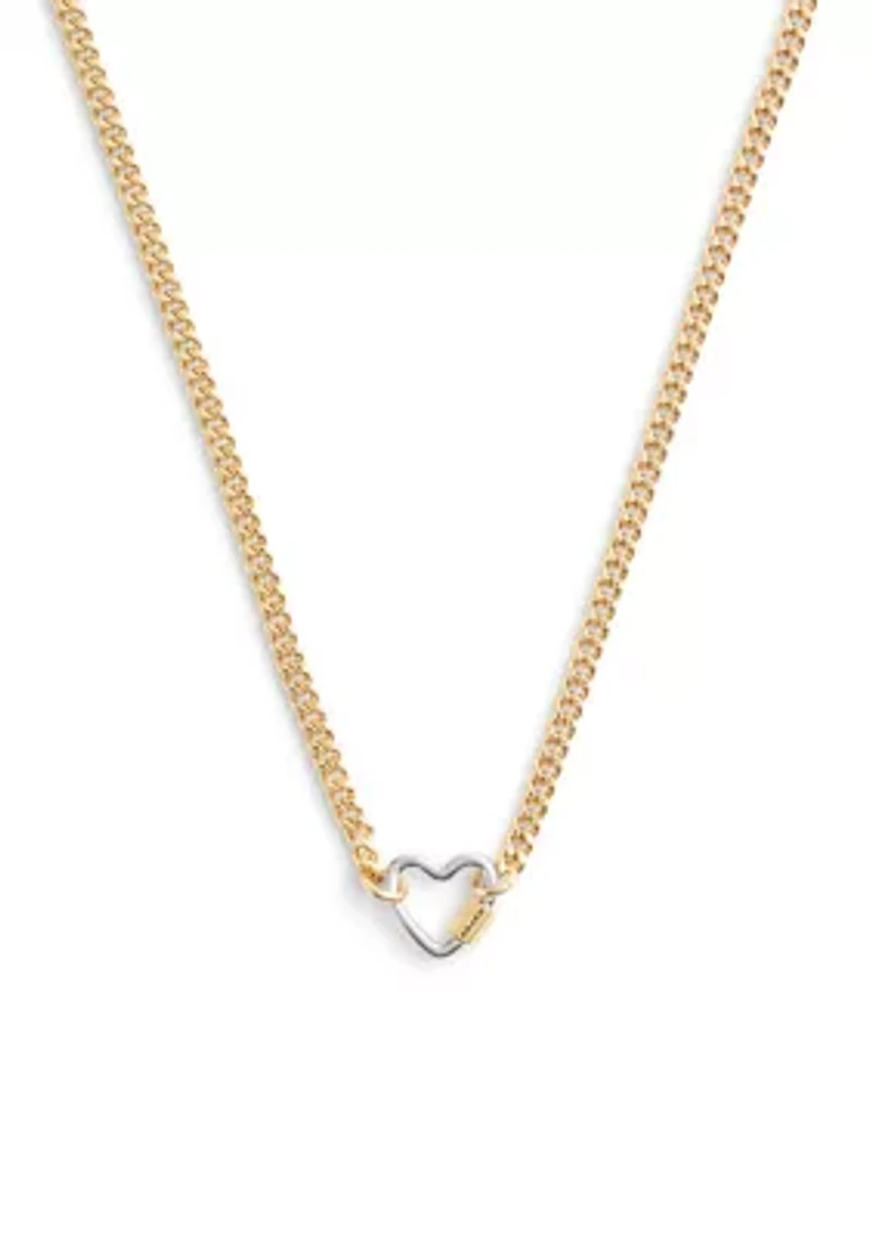 Signature Carabiner Heart Pendant Necklace