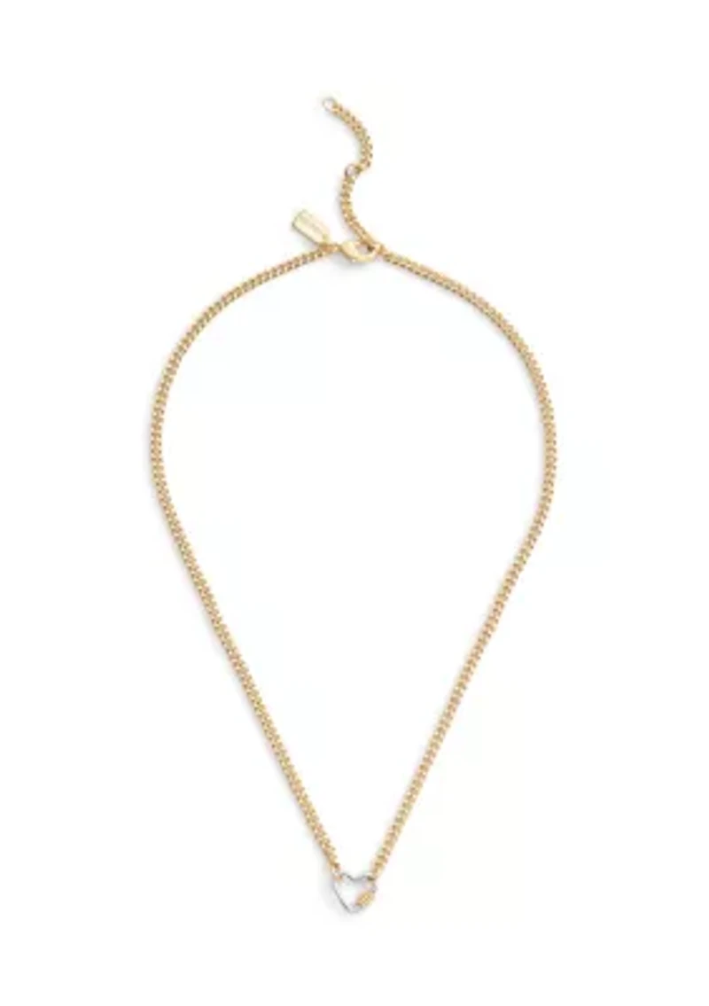 Signature Carabiner Heart Pendant Necklace