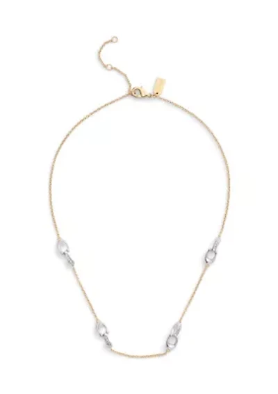 Signature Pavé C Strand Necklace