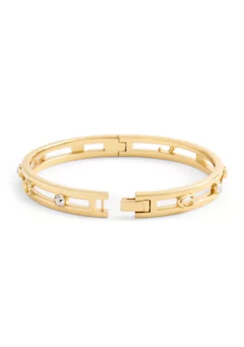 Signature C Open Bangle Bracelet