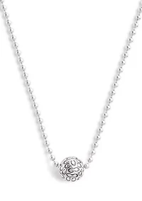 Signature Quilted Orb Pendant Necklace