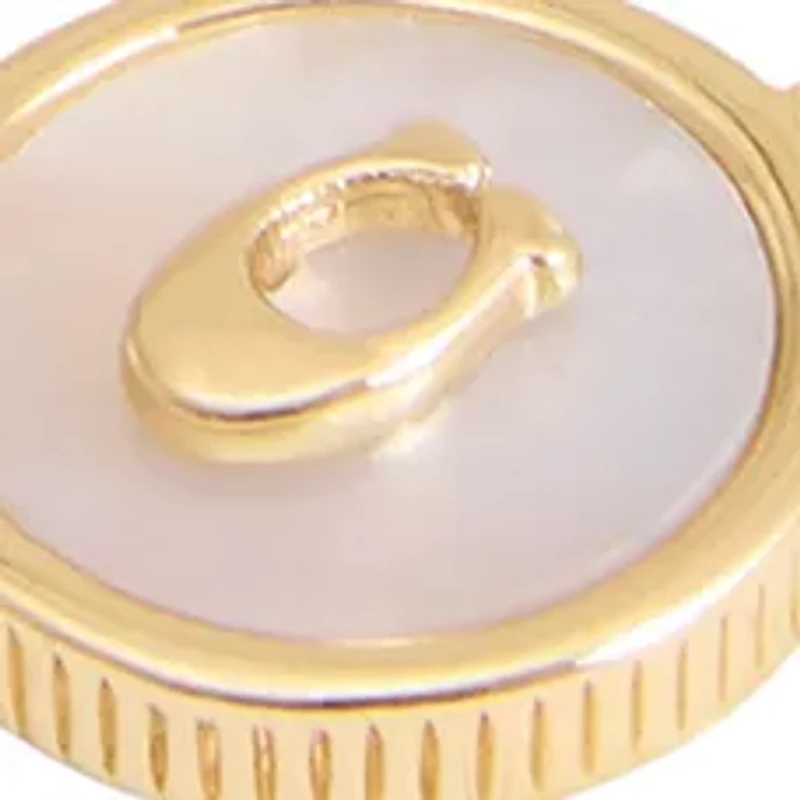 Signature Mother of Pearl Coin Slider Bracelet