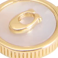 Signature Mother of Pearl Coin Slider Bracelet